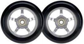 Priedas paspirtukams, ratukai Black Dragon Wheel Set for Stunt Scooter, antracito sp./juoda sp., 2 vnt.