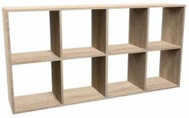 Pastatoma lentyna Malax 2x4, sonoma ąžuolo sp., 75 cm x 147 cm x 30 cm