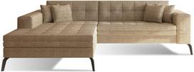 Kampinė sofa Solange Berlin 03, šviesiai ruda sp., kairinė, 292 x 196 cm x 80 cm