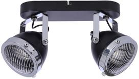 Šviestuvas lubų Candellux Lighting Crazy 92-13309, GU10, 2 x 15 W, skaidri sp./juoda sp./chromo sp.