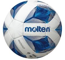 Futbolo kamuolys Molten F5A5000, 5 dydis, mėlyna sp./balta sp./sidabro sp.