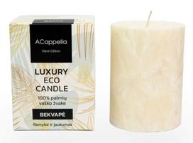 Žvakė, cilindrinė Acappella Luxury Odorless, 67 h, ruda sp.