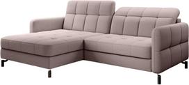 Kampinė sofa Lorelle Omega 91, rožinė sp., kairinė, 160 x 225 cm x 105 cm