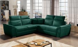 Kampinė sofa Federico Monolith 37, tamsiai žalia sp., 268 x 268 cm x 102 cm