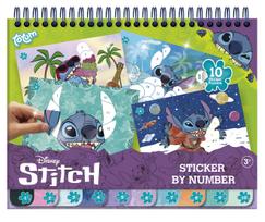 Lipdukai, rinkinys Totum Disney Stitch Sticker By Number, įvairių spalvų