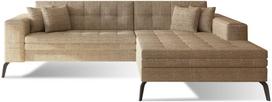 Kampinė sofa Solange Berlin 03, šviesiai ruda sp., dešininė, 292 x 196 cm x 80 cm