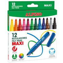 Flomasteriai Alpino 1AAR000006N, vienpusiai, 12 vnt.