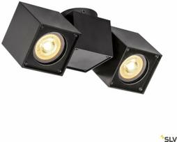Šviestuvas lubų SLV Altra Dice, GU10, 2 x 50 W, juoda sp.