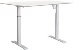 Kompiuterio stalas reguliuojamo aukščio Sun-Flex EasyDesk Adapt I, 140 cm x 80 cm, 70 - 118 cm, balta sp./pilka sp./smėlio sp.