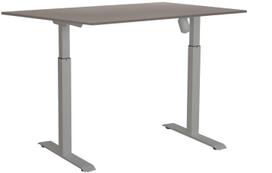 Kompiuterio stalas reguliuojamo aukščio Sun-Flex EasyDesk Adapt I, 160 cm x 80 cm, 70 - 118 cm, balta sp./pilka sp./tamsiai pilka sp.