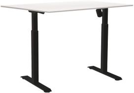 Kompiuterio stalas Sun-Flex EasyDesk Adapt I, 120 cm x 80 cm, 70 - 118 cm, balta sp./juoda sp./pilka sp.