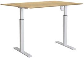 Kompiuterio stalas reguliuojamo aukščio Sun-Flex EasyDesk Adapt I, 140 cm x 80 cm, 70 - 118 cm, balta sp./beržo sp.
