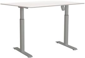Kompiuterio stalas reguliuojamo aukščio Sun-Flex EasyDesk Adapt I, 160 cm x 80 cm, 70 - 118 cm, aliuminio sp./balta sp.