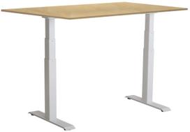 Kompiuterio stalas reguliuojamo aukščio Sun-Flex EasyDesk Adapt VI, 140 cm x 80 cm, 62 - 127 cm, balta sp./beržo sp.