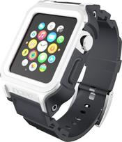 Apsauginis rėmelis Incipio, Octane Strap Apple Watch 38mm, balta sp./juoda sp.