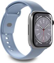 Dirželis Puro, ICON Apple Watch 4/5/6/7/SE/8/Ultra 44/45/49mm (S/M & M/L), mėlyna sp.