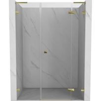 Dušo durys Mexen Lunar L Right, 145 cm x 200 cm, aukso sp./grūdintas