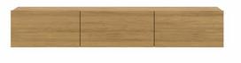 Televizoriaus spintelė Kocot Kids Dallas, ruda sp., 160 cm x 35 cm x 29.6 cm