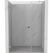 Dušo durys Mexen Lunar-B Left, 115 cm x 200 cm, aukso sp./grūdintas