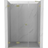 Dušo durys Mexen Lunar-F Left, 120 cm x 200 cm, aukso sp./grūdintas