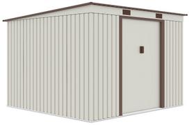 Sodo sandėliukas Oregon, 241 cm x 261 cm x 176 cm, ruda sp.