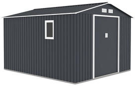 Sodo sandėliukas Hudson, 319 cm x 267 cm x 202 cm, juoda sp.