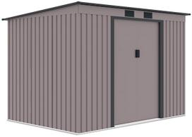 Sodo namelis Oregon, 181 cm x 261 cm x 176 cm, juoda sp./pilka sp.