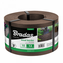 Vejos bortas Bradas Wood Border OBWBR1013, 1000 cm x 13 cm, ruda sp.