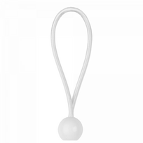 Tvirtinimo guma su rutuliuku Bradas Garden Care BCB-0515WH-B, 15 cm, polipropilenas (pp)/lateksas, balta sp., 10 vnt.
