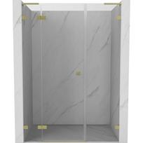 Dušo durys Mexen Lunar L Left, 155 cm x 200 cm, aukso sp./grūdintas