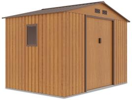 Sodo sandėliukas Hudson, 191 cm x 277 cm x 202 cm, ruda sp./juoda sp.