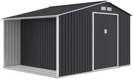Sodo sandėliukas Madison, 255 cm x 342 cm x 202 cm, juoda sp.