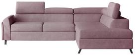 Kampinė sofa Kairos Soro 61, rožinė sp., dešininė, 200 x 265 cm x 95 cm