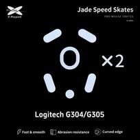 Kompiuterio pelės kojelės X-raypad Jade Skates Logitech G304 & G305, 2 vnt.