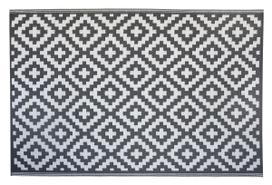 Kilimas lauko terasoms Scandi 000640, balta sp./pilka sp., 180 cm x 120 cm