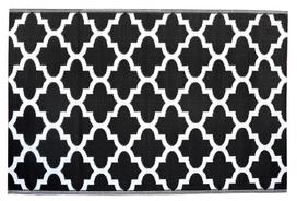Kilimas lauko terasoms Agenda 000732, balta sp./juoda sp., 180 cm x 120 cm
