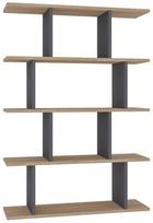 Pastatoma lentyna Kalune Design Harmon 935CMN1194, ąžuolo sp./pilka sp., 127.4 cm x 90 cm x 25 cm