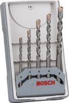 Betono grąžtas, rinkinys Bosch X-Pro Line, betonui, sraigtinis, tiesus, 4 mm x 12 cm