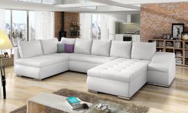 Kampinė sofa Giovanni Soft 17, balta sp., dešininė, 200 x 340 cm x 88 cm