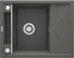 Virtuvinė plautuvė Deante Magnetic ZRM T11A, granitas, 64 cm x 50 cm x 20.5 cm, tamsiai pilka sp.
