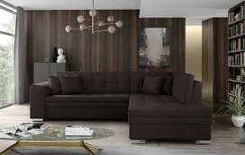 Kampinė sofa Pieretta Jasmine 29, ruda sp., dešininė, 205 x 260 cm x 80 cm