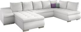 Kampinė sofa Giovanni Soft 17, balta sp., kairinė, 200 x 340 cm x 88 cm