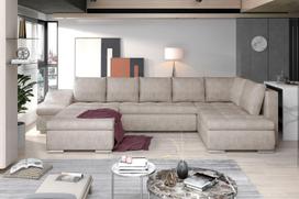 Kampinė sofa Giovanni Dora 21, šviesiai ruda sp., kairinė, 200 x 340 cm x 88 cm
