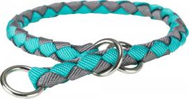 Antkaklis šunims Trixie Cavo, pilka sp./turkio sp., 250 - 310 mm x 12 mm, XS