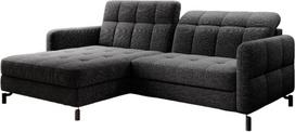 Kampinė sofa Lorelle Berlin 02, juoda sp., kairinė, 160 x 225 cm x 105 cm