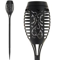 Įsmeigiamas šviestuvas su saulės baterija Solar Torch, juoda sp.