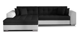 Kampinė sofa Sorento Sawana 14, Soft 17, juoda sp., kairinė, 195 x 295 cm x 80 cm