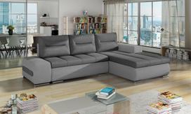 Kampinė sofa Ottavio Soro 93, Soro 83, tamsiai pilka sp., dešininė, 180 x 275 cm x 85 cm