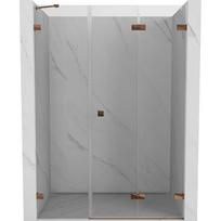 Dušo durys Mexen Lunar-F Right, 145 cm x 200 cm, rausvojo aukso sp./grūdintas