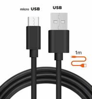 Kabelis Alburnus, Micro USB, 100 cm, juoda sp.